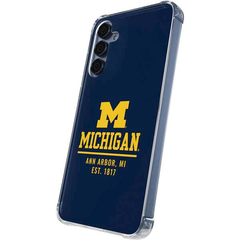University of Michigan Ann Arbor Est 1817 Galaxy A35 5G Clear Case